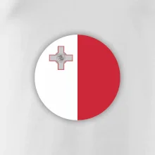 Vlajka Malta kulatá velká