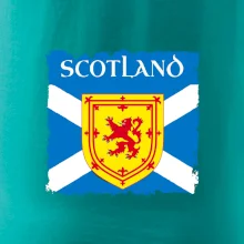 Skotská vlajka s erbem lva