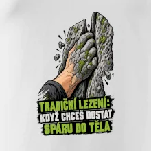 Tradiční lezení se spárou v těle