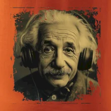 Albert se sluchátky