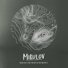 Mikulov - vrstevnice v kruhu