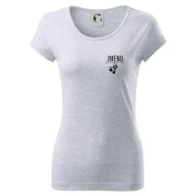 Jméno a nápis na zádech - stage crew