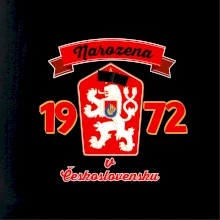 Narozena v Československu - Přelepený znak 1972