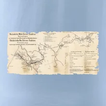 Mapa Báňské dráhy z Moravské Ostravy do Doubravy