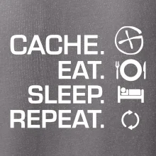 Eat sleep repeat Cache