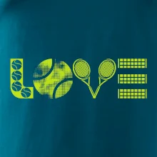 Tenis love nápis