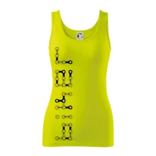 Biker nápis na výšku řetěz