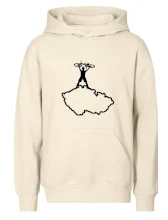 Mapa ČR - cyklista na prsou