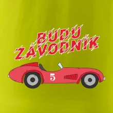 Budu závodník červené staré auto