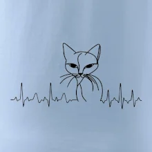 EKG křivka kočka