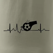 EKG fotbal rozhodčí a píšťalka
