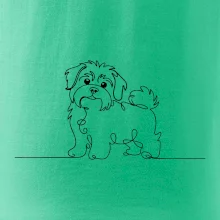 Havanský psík linka jedním tahem