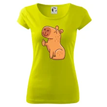 Kapybara s palcem nahoru