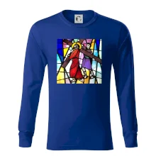 Vitráž - Ježíš a kříž