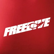 Freedive - nápis s potápěčem