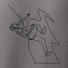 Lezec na skále jedním tahem