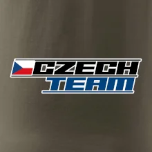 Czech team s vlajkou - Mistrovství světa v ledním hokeji 2025