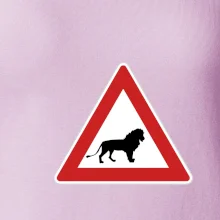 Dopravní značka - Pozor lev