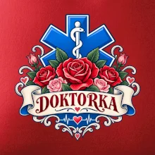 Doktorka - kříž a růže