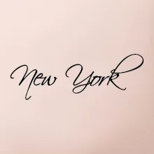 New York nápis psacím