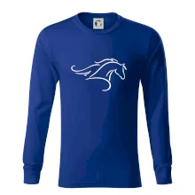 Kůň - bežící silueta hlavy