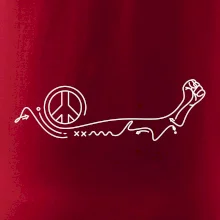 Pěst a symbol míru