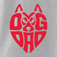 Dog dad nápis v hlavě