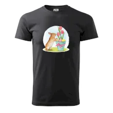 Velikonoční zajíček tulipány