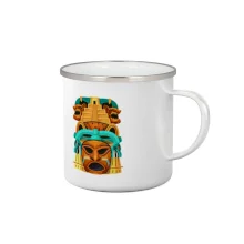 Mayové maska s pyramidou