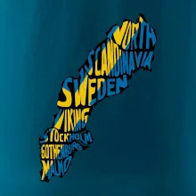 Mapy - názvy měst - Švédsko