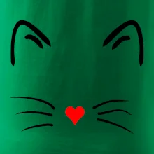 Kočka - srdce místo nosu