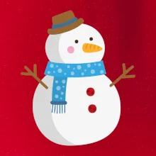 Sněhulák se šálou