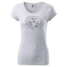 Jezevčík srdce - obrys