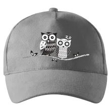 Dvě sovy abstraktní