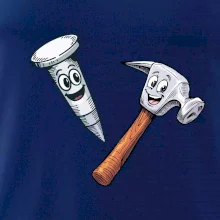 Parové triko - Kladivo a hřebík