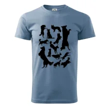 Border kolie siluety