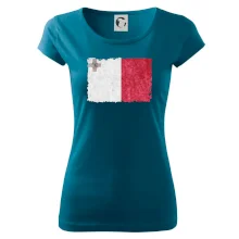 Vlajka Malta okousaná