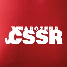 Nápis - Narozena v ČSSR