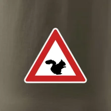 Dopravní značka - Pozor veverka
