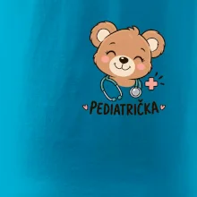 Pediatrička s medvídkem a stetoskopem - malý potisk