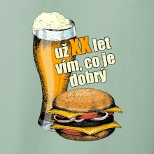 Pivo a burger vím co je dobrý