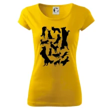 Border kolie siluety