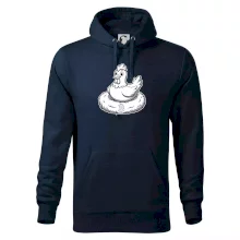 Kuře sedící na bitcoinovém hnízdě