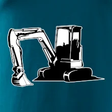 Bagr bez nápisu černobílý