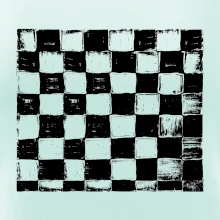 Šachovnice černá kreslená