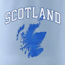 Scotland nápis s mapou