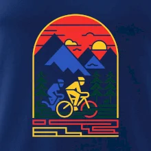Cyklista na horách - logo