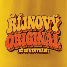 Říjnový originál už se nevyrábí retro nápis