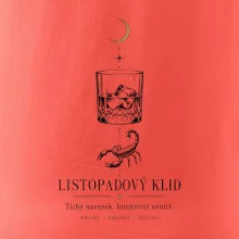 Listopadový klid whisky a štír linková kresba