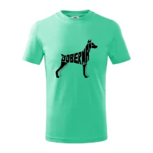 Dobrmans - nápis v tělě